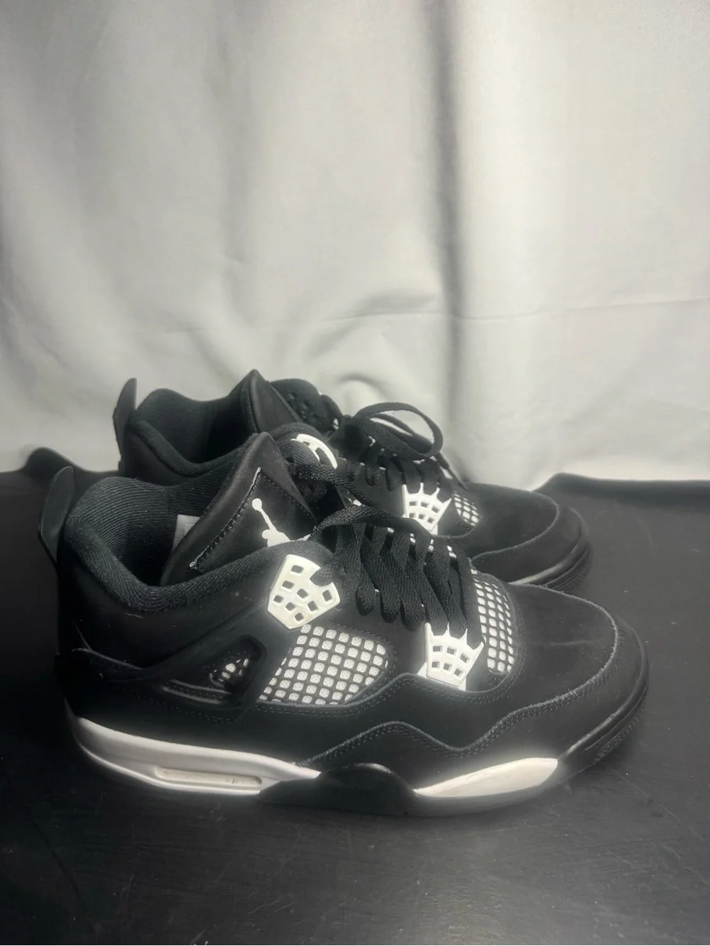 Jordan Black and White Low-Top Sneakers
